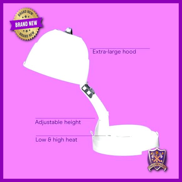 Pro Style Bonnet Hair Dryer Ionic 1875W Adjustable Height Extra-Large Hood - Picture 2 of 6